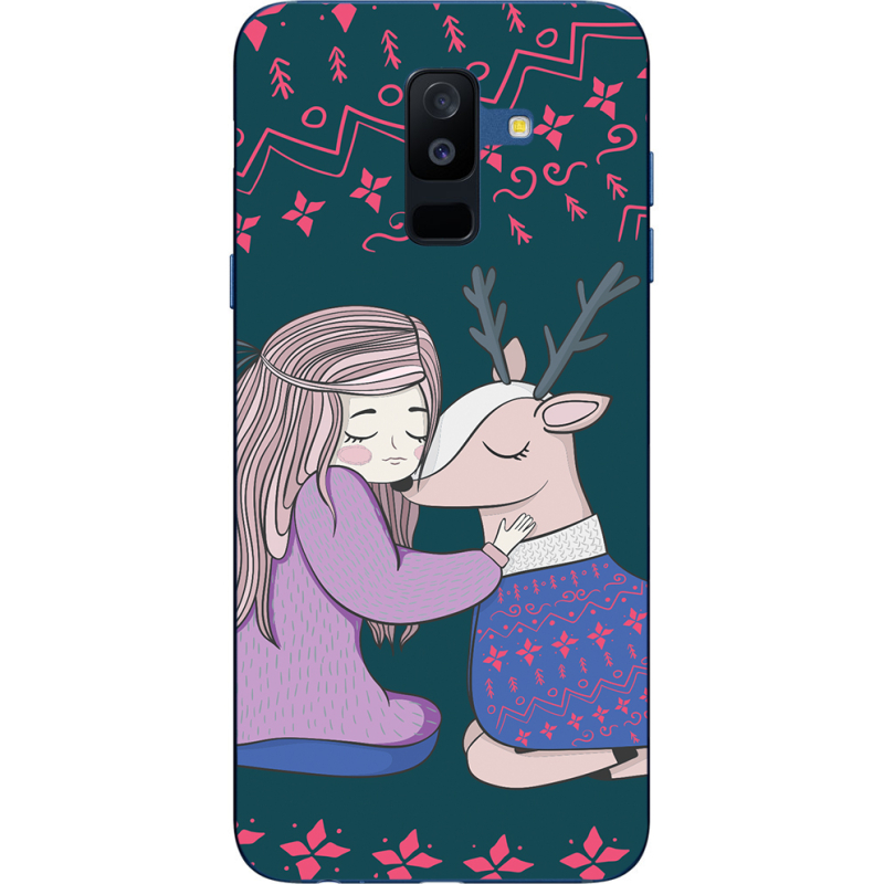 Чехол Uprint Samsung A605 Galaxy A6 Plus 2018 Girl and deer