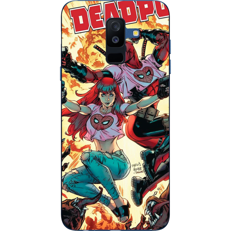 Чехол Uprint Samsung A605 Galaxy A6 Plus 2018 Deadpool and Mary Jane