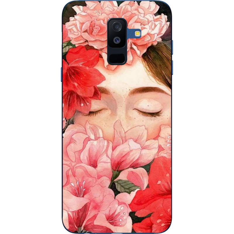 Чехол Uprint Samsung A605 Galaxy A6 Plus 2018 Girl in Flowers