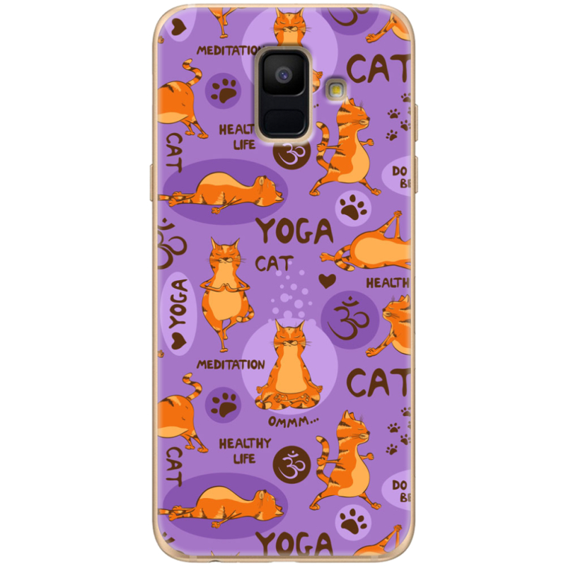 Чехол Uprint Samsung A600 Galaxy A6 2018 Yoga Cat