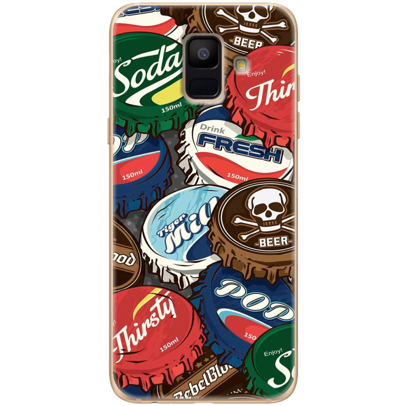 Чехол Uprint Samsung A600 Galaxy A6 2018 Drink Lids