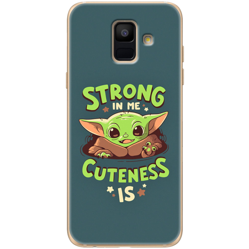 Чехол Uprint Samsung A600 Galaxy A6 2018 Strong in me Cuteness is