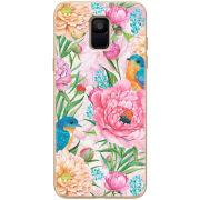 Чехол Uprint Samsung A600 Galaxy A6 2018 Birds in Flowers