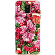 Чехол Uprint Samsung A600 Galaxy A6 2018 Tropical Flowers