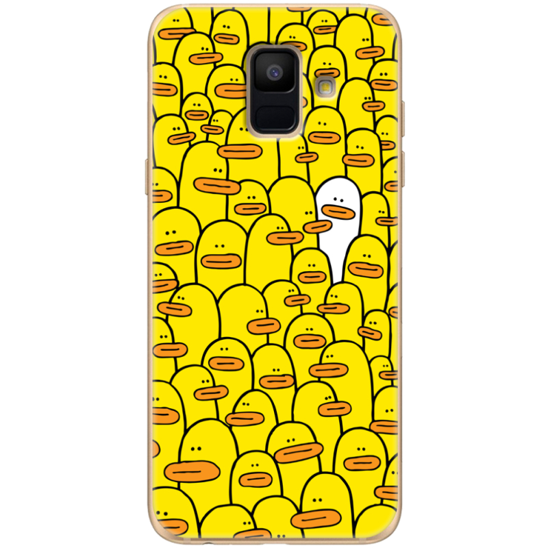 Чехол Uprint Samsung A600 Galaxy A6 2018 Yellow Ducklings