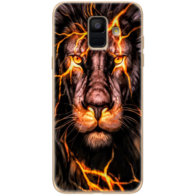 Чехол Uprint Samsung A600 Galaxy A6 2018 Fire Lion