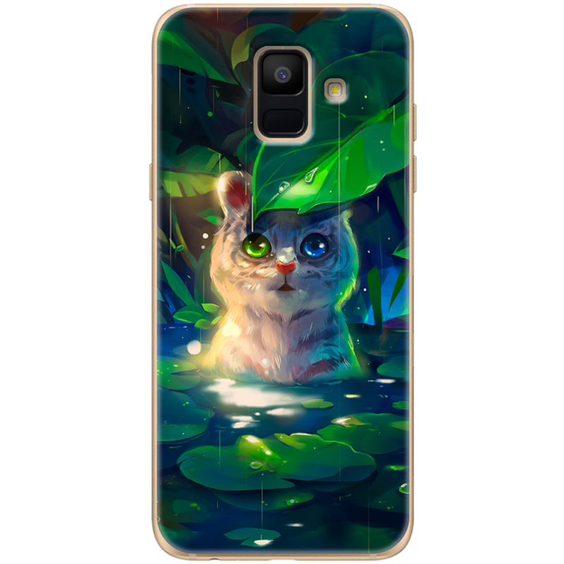 Чехол Uprint Samsung A600 Galaxy A6 2018 White Tiger Cub
