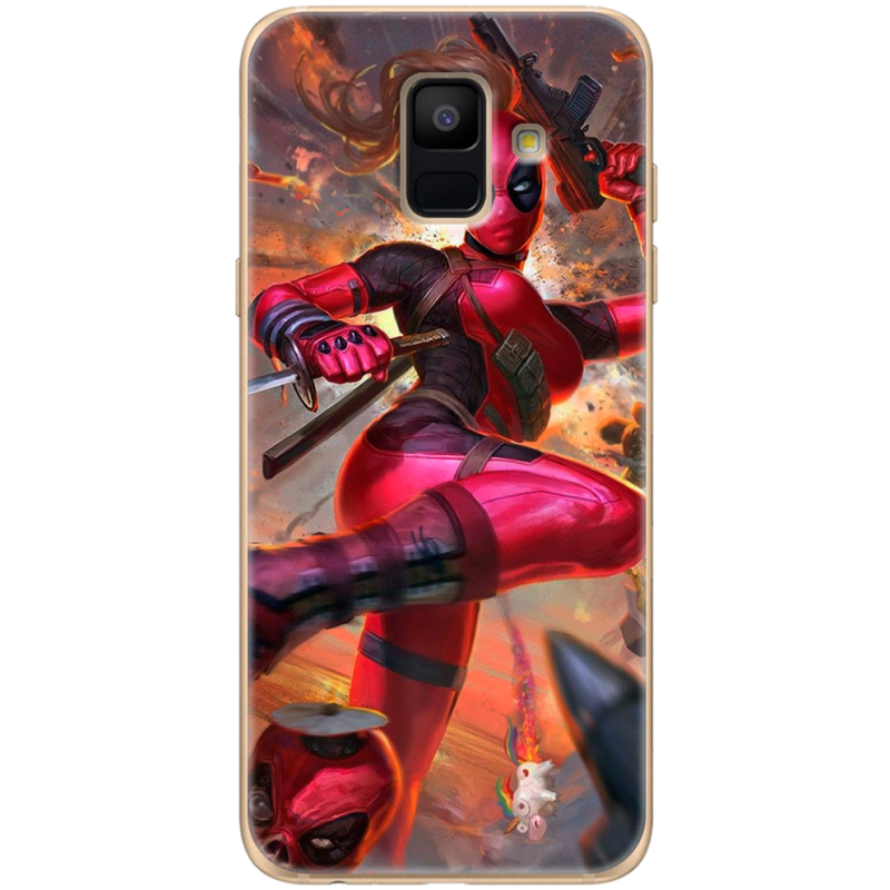 Чехол Uprint Samsung A600 Galaxy A6 2018 Woman Deadpool