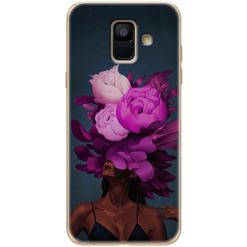 Чехол Uprint Samsung A600 Galaxy A6 2018 Exquisite Purple Flowers