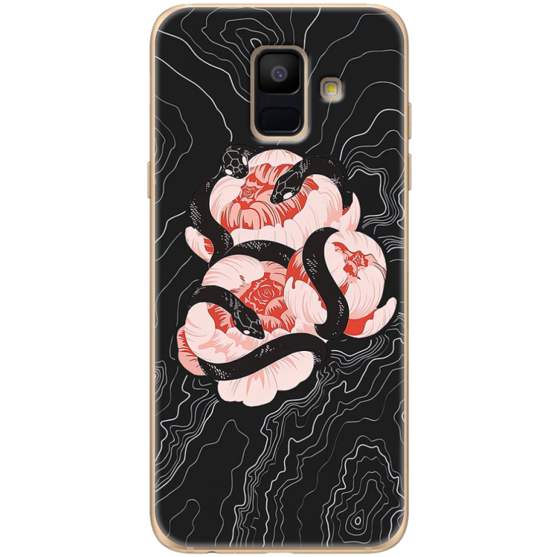 Чехол Uprint Samsung A600 Galaxy A6 2018 Snake Rose