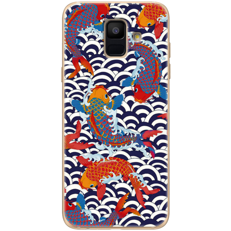 Чехол Uprint Samsung A600 Galaxy A6 2018 Koi Fish