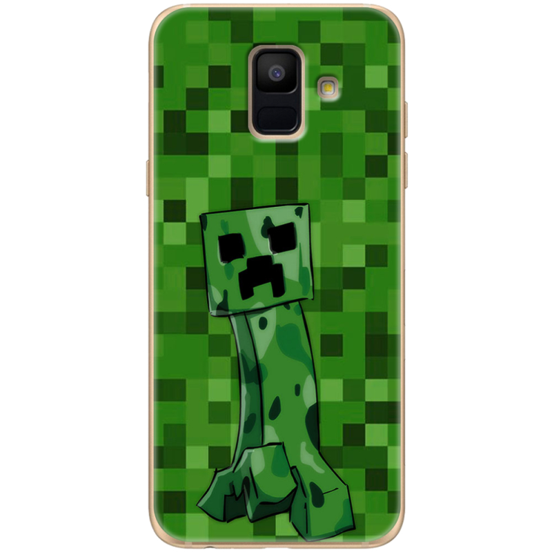 Чехол Uprint Samsung A600 Galaxy A6 2018 Minecraft Creeper