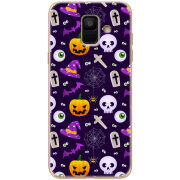 Чехол Uprint Samsung A600 Galaxy A6 2018 Halloween Purple Mood