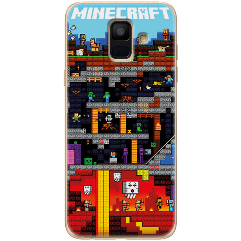 Чехол Uprint Samsung A600 Galaxy A6 2018 Minecraft Lode Runner