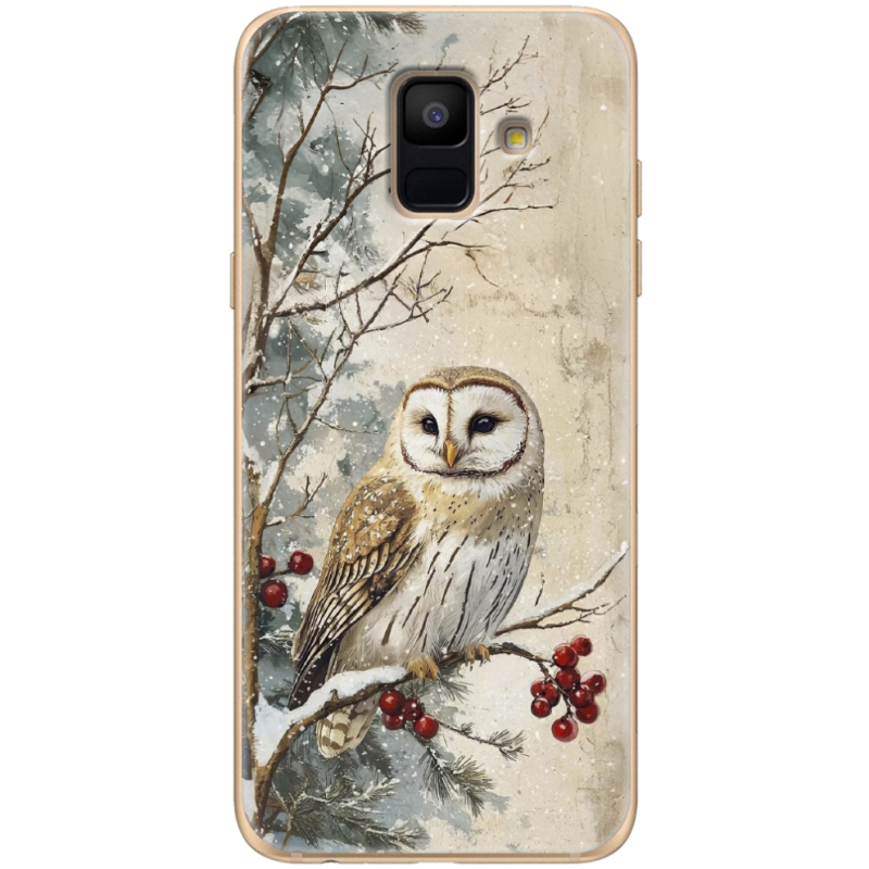 Чехол Uprint Samsung A600 Galaxy A6 2018 Christmas Owl