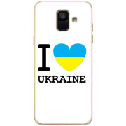 Чехол Uprint Samsung A600 Galaxy A6 2018 I love Ukraine
