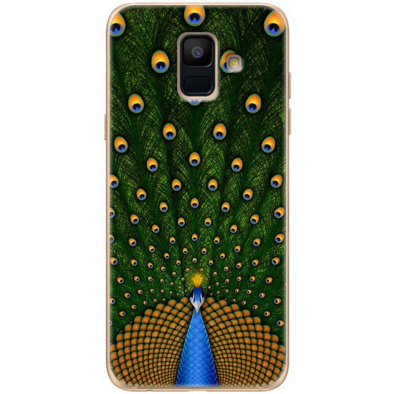 Чехол Uprint Samsung A600 Galaxy A6 2018 Peacocks Tail