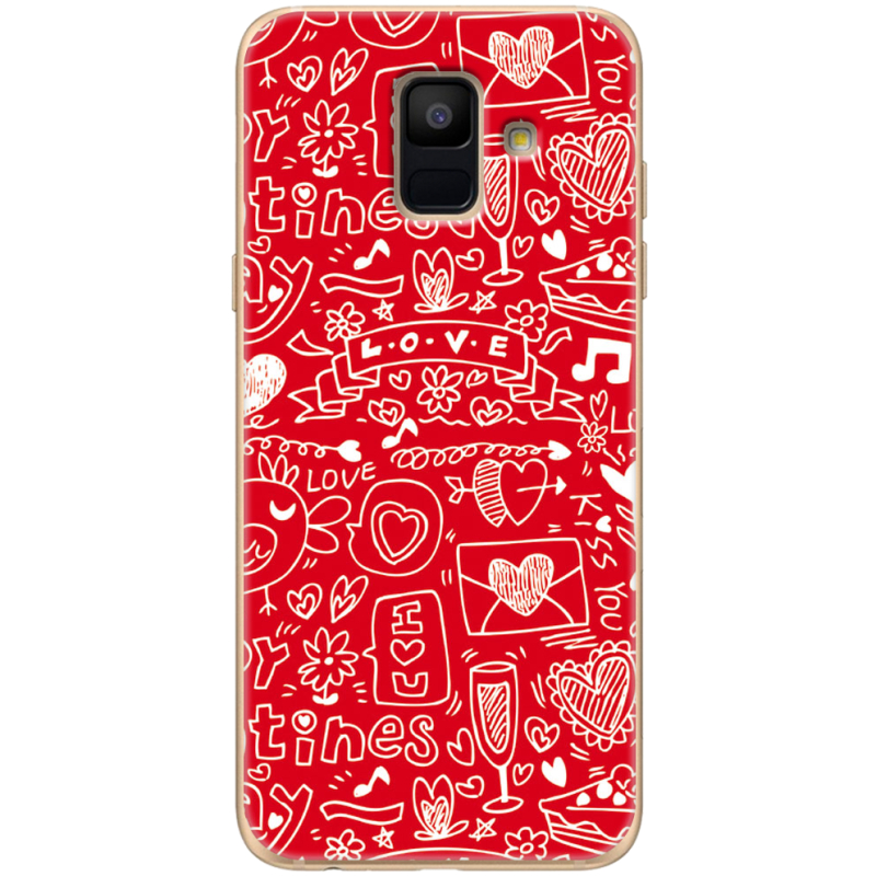 Чехол Uprint Samsung A600 Galaxy A6 2018 Happy Valentines