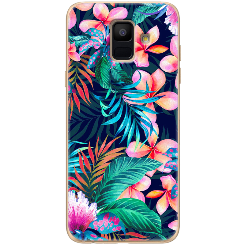 Чехол Uprint Samsung A600 Galaxy A6 2018 flowers in the tropics