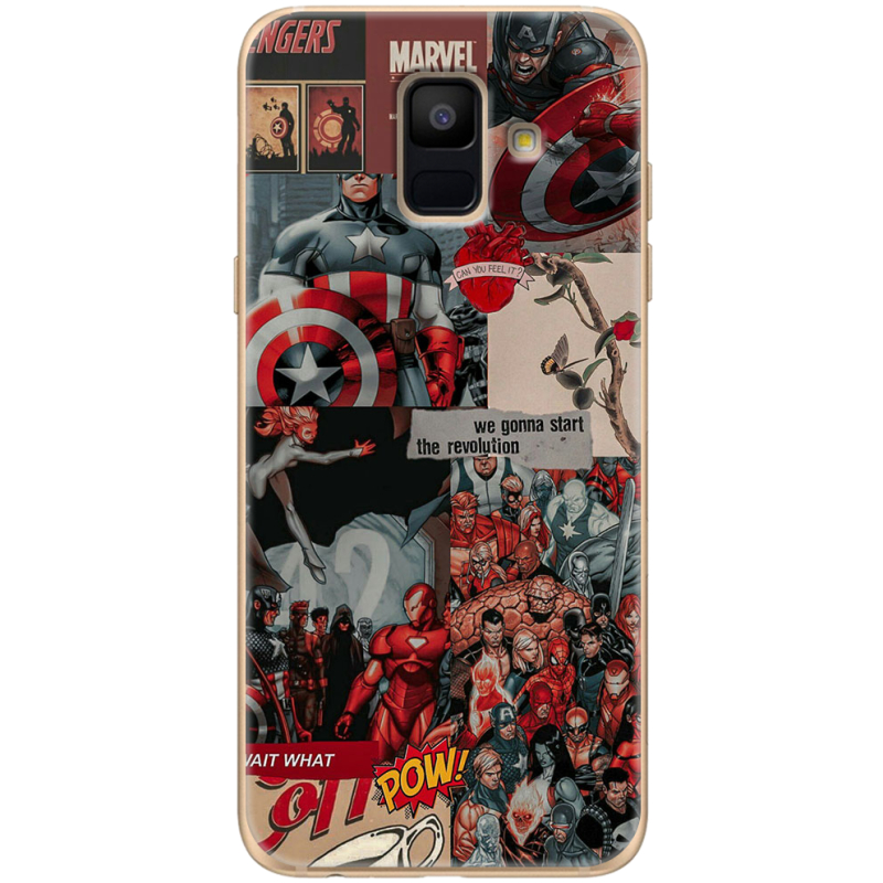 Чехол Uprint Samsung A600 Galaxy A6 2018 Marvel Avengers