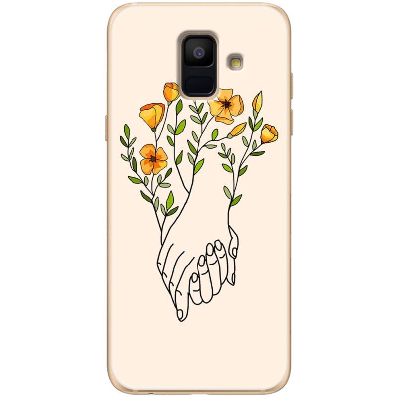 Чехол Uprint Samsung A600 Galaxy A6 2018 Flower Hands