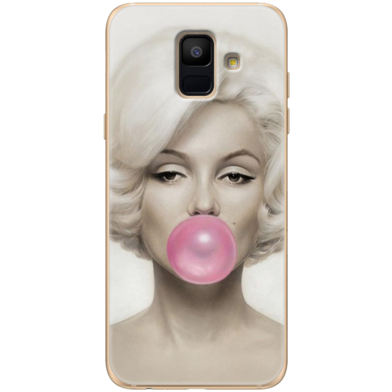 Чехол Uprint Samsung A600 Galaxy A6 2018 Marilyn Monroe Bubble Gum