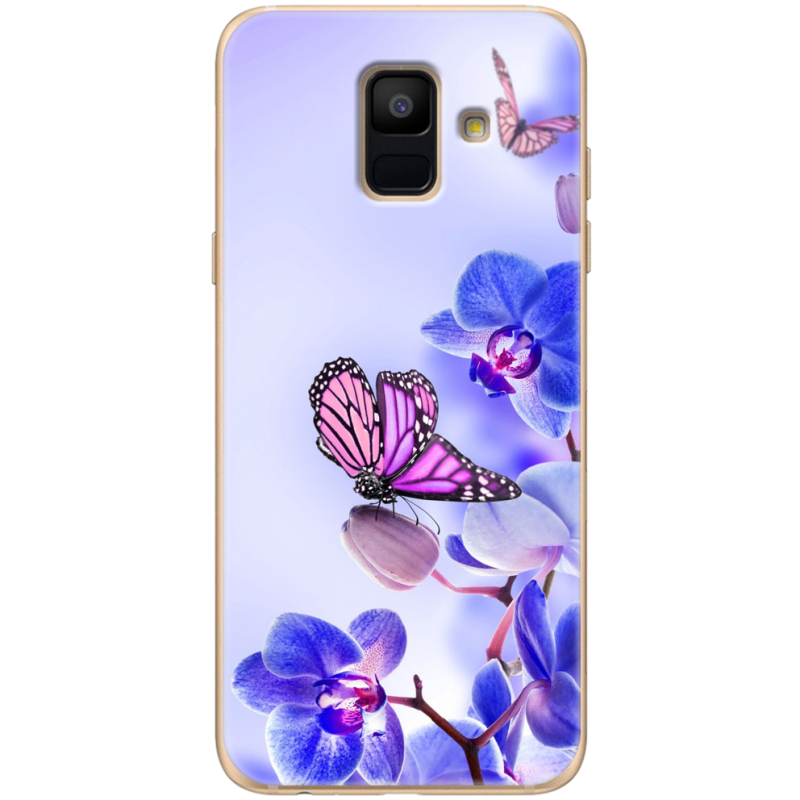 Чехол Uprint Samsung A600 Galaxy A6 2018 Orchids and Butterflies