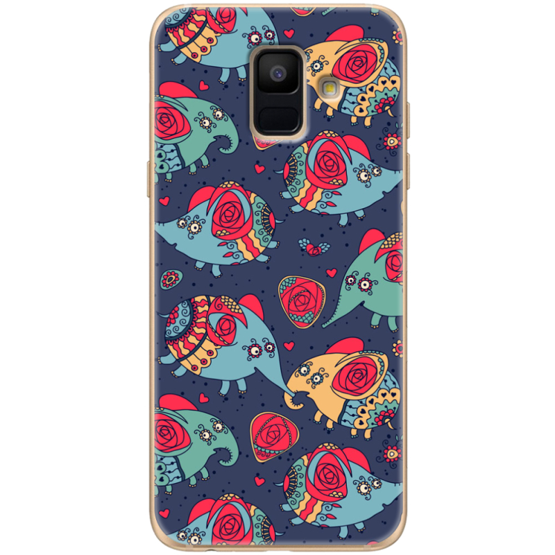 Чехол Uprint Samsung A600 Galaxy A6 2018 Flying Elephants