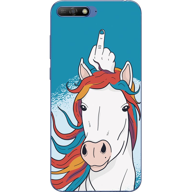 Чехол Uprint Huawei Y6 2018 Fuck Unicorn