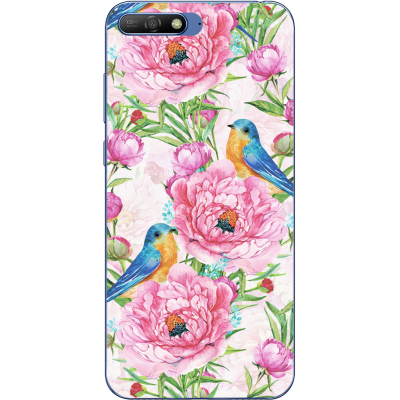 Чехол Uprint Huawei Y6 2018 Birds and Flowers