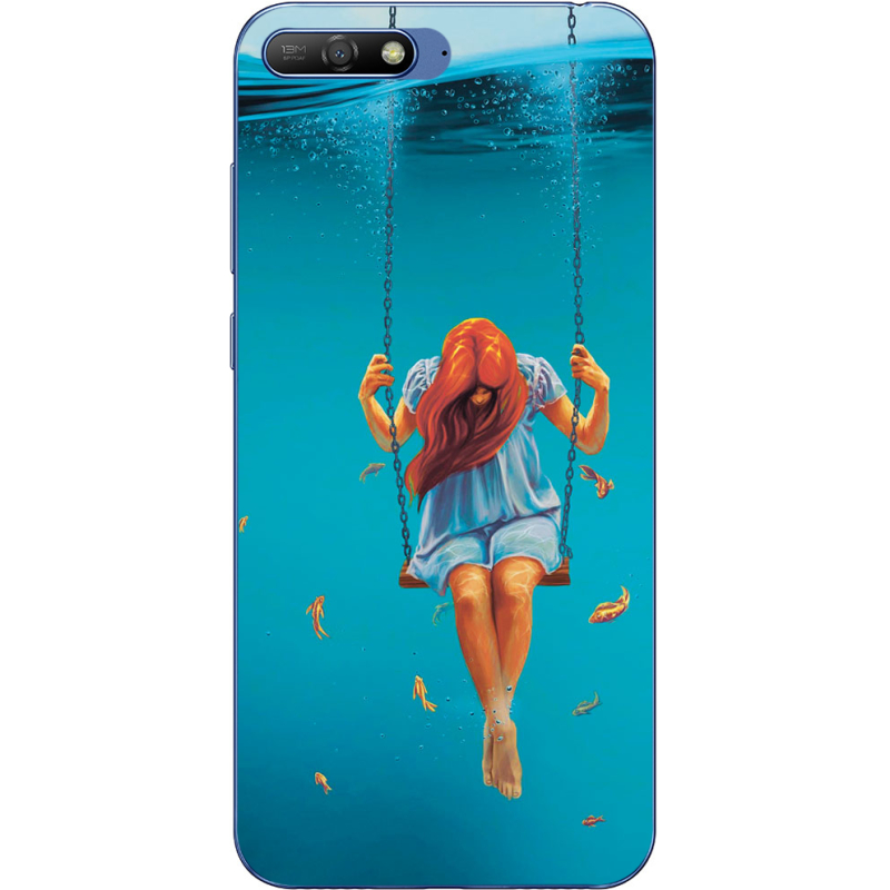 Чехол Uprint Huawei Y6 2018 Girl In The Sea