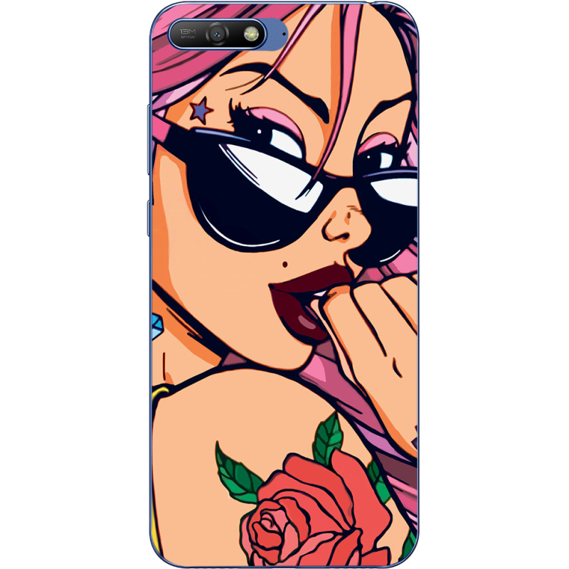 Чехол Uprint Huawei Y6 2018 Pink Girl