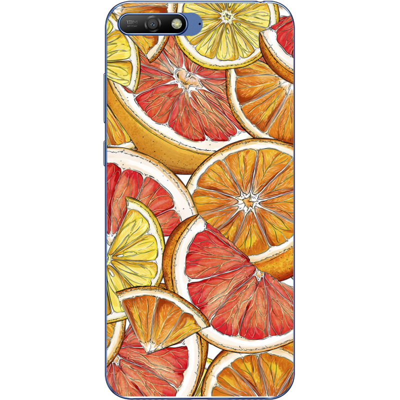 Чехол Uprint Huawei Y6 2018 Citrus Pattern