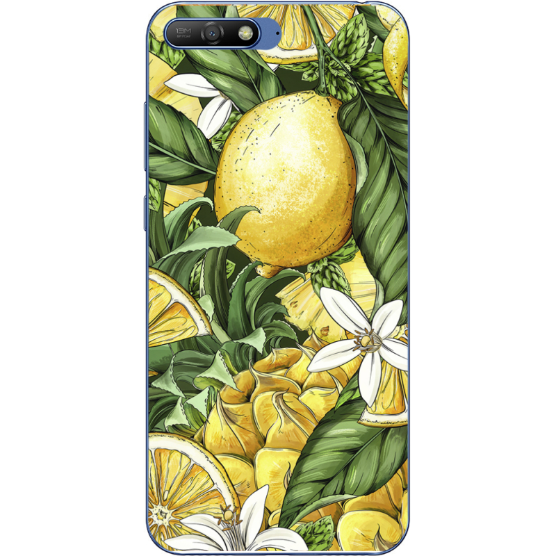 Чехол Uprint Huawei Y6 2018 Lemon Pattern