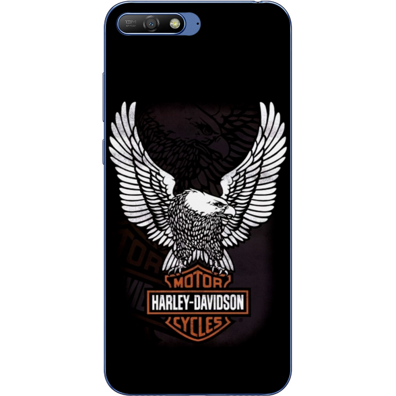 Чехол Uprint Huawei Y6 2018 Harley Davidson and eagle