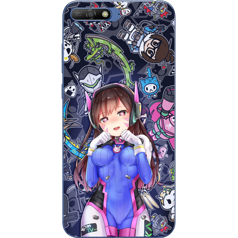 Чехол Uprint Huawei Y6 2018 Overwatch D.VA