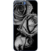 Чехол Uprint Huawei Y6 2018 Black and White Roses