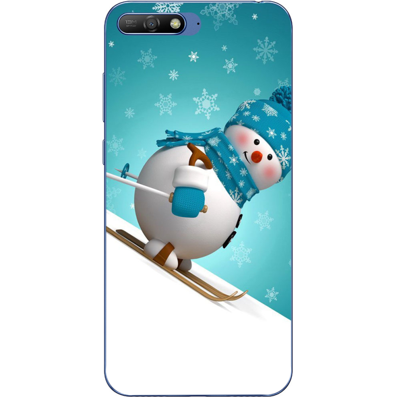 Чехол Uprint Huawei Y6 2018 Skier Snowman