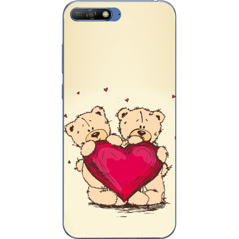 Чехол Uprint Huawei Y6 2018 Teddy Bear Love