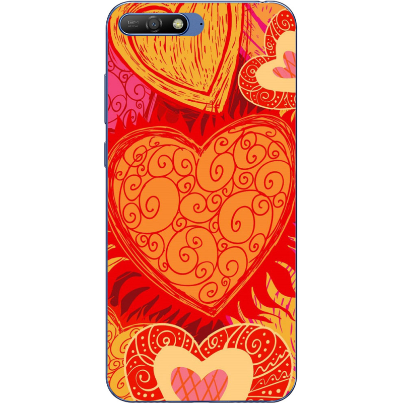 Чехол Uprint Huawei Y6 2018 Warm Hearts