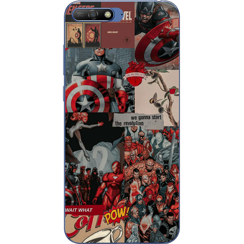 Чехол Uprint Huawei Y6 2018 Marvel Avengers