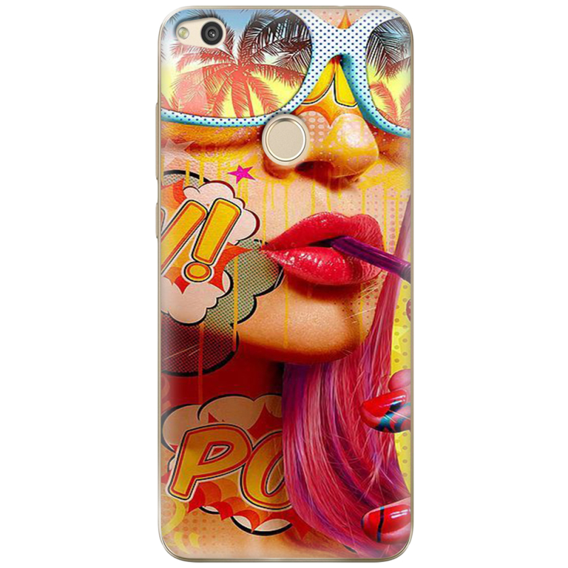 Чехол Uprint Huawei Honor 8 Lite Yellow Girl Pop Art