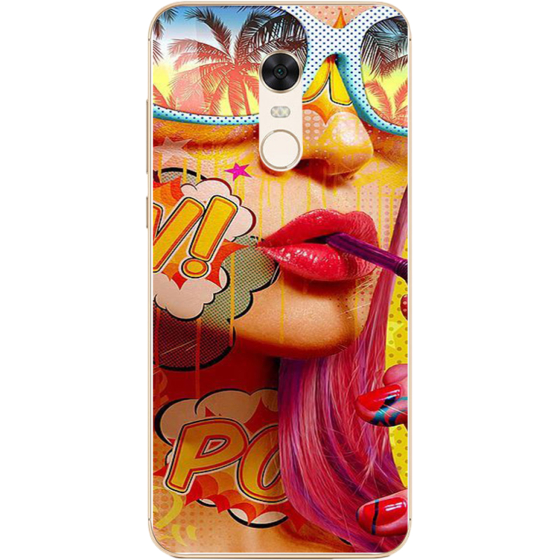 Чехол Uprint Xiaomi Redmi 5 Plus Yellow Girl Pop Art