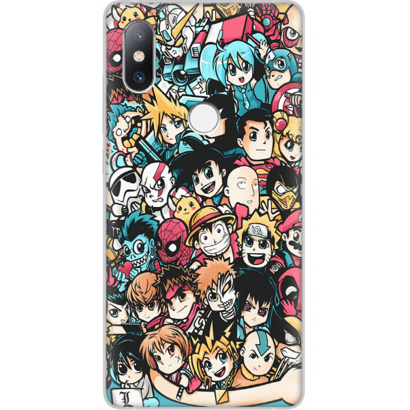 Чехол Uprint Xiaomi Mi Mix 2s Anime Stickers