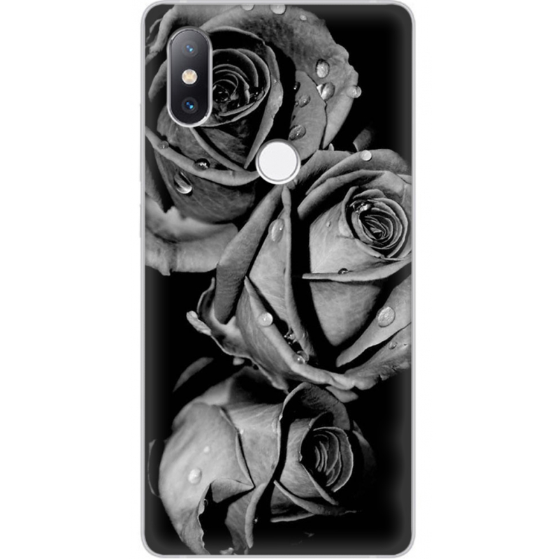 Чехол Uprint Xiaomi Mi Mix 2s Black and White Roses