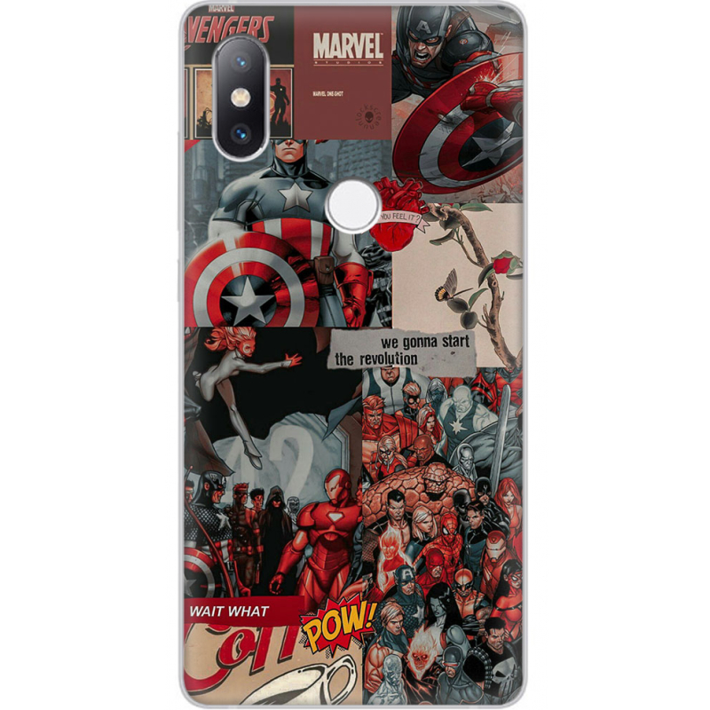 Чехол Uprint Xiaomi Mi Mix 2s Marvel Avengers
