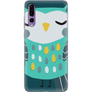 Чехол Uprint Huawei P20 Pro Green Owl