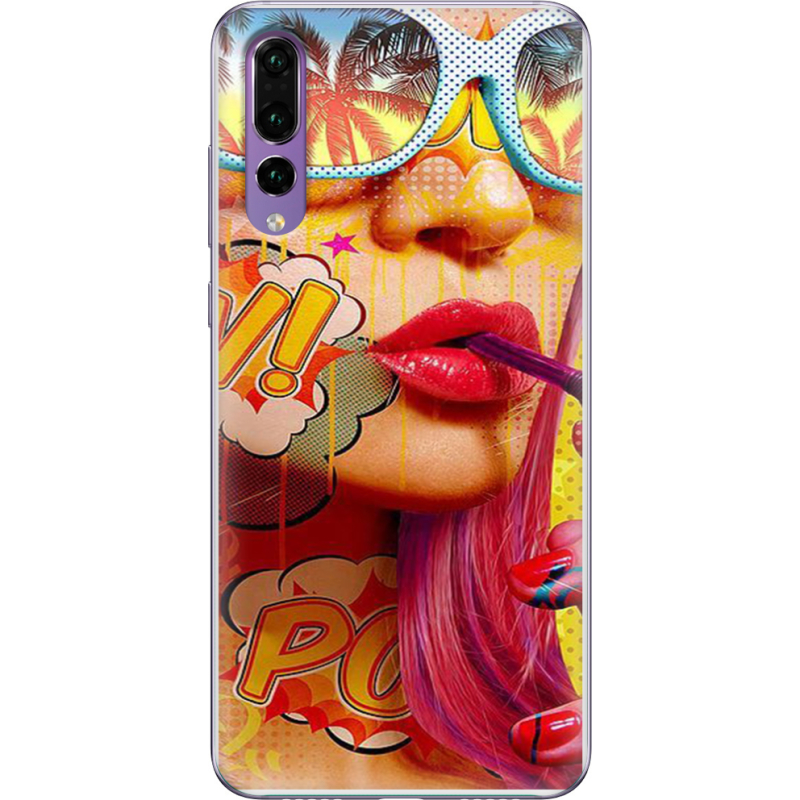 Чехол Uprint Huawei P20 Pro Yellow Girl Pop Art