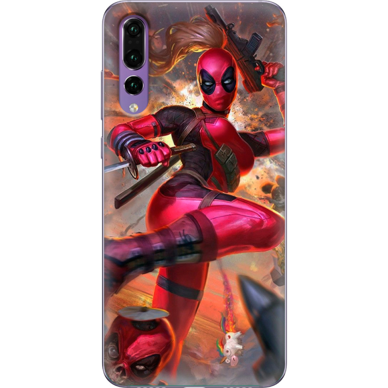 Чехол Uprint Huawei P20 Pro Woman Deadpool