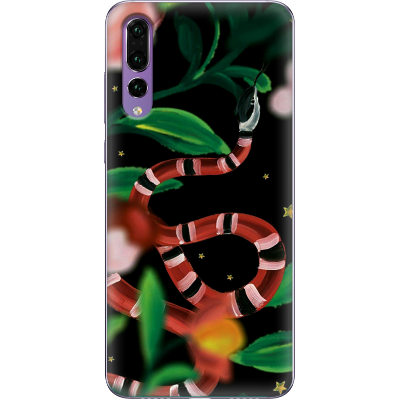 Чехол Uprint Huawei P20 Pro Red Snake